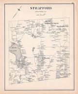 Strafford, New Hampshire State Atlas 1892 Uncolored